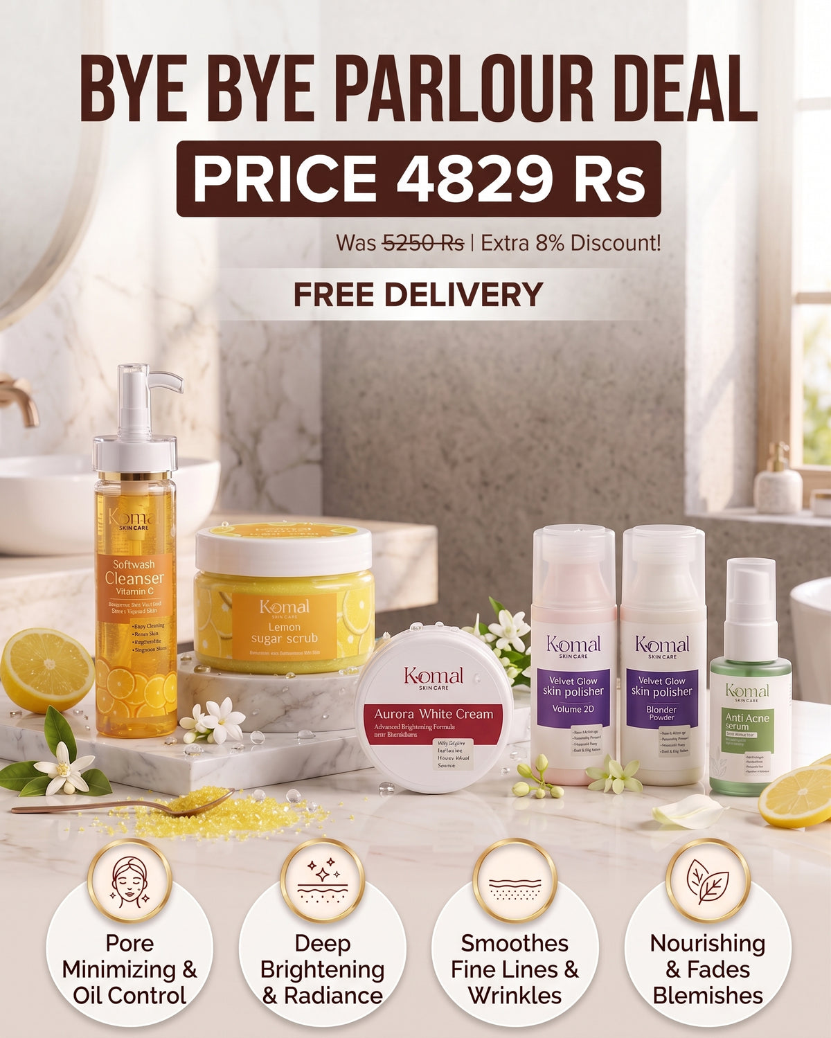 Bye Bye Parlour Deal-Complete Skincare Care at Home